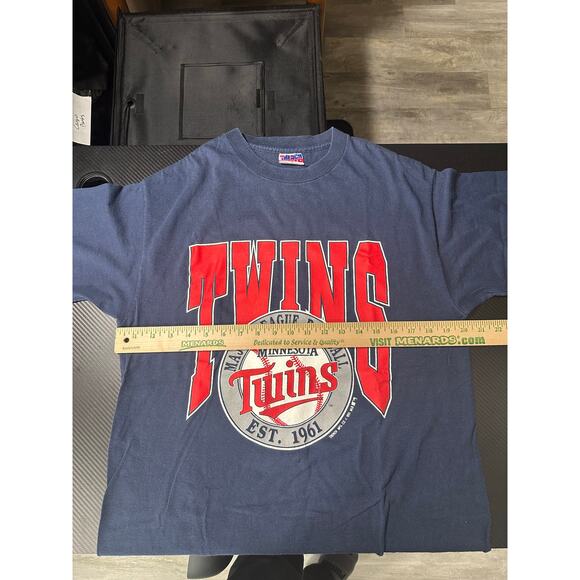 Vintage 1991 Minnesota Twins Graphic Tee USA Made Size Large Trench Ultra - Picture 5 of 8